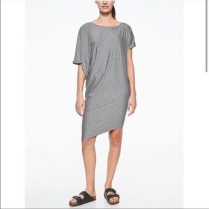 Athleta Small Sunlover HiLo Grey Dress Travel Grey